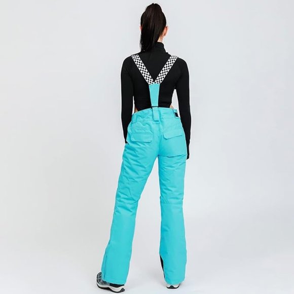 YEEFINE Women's Outdoor Snow Pants Windproof Waterproof Winter Warm Insulated - Picture 3 of 5